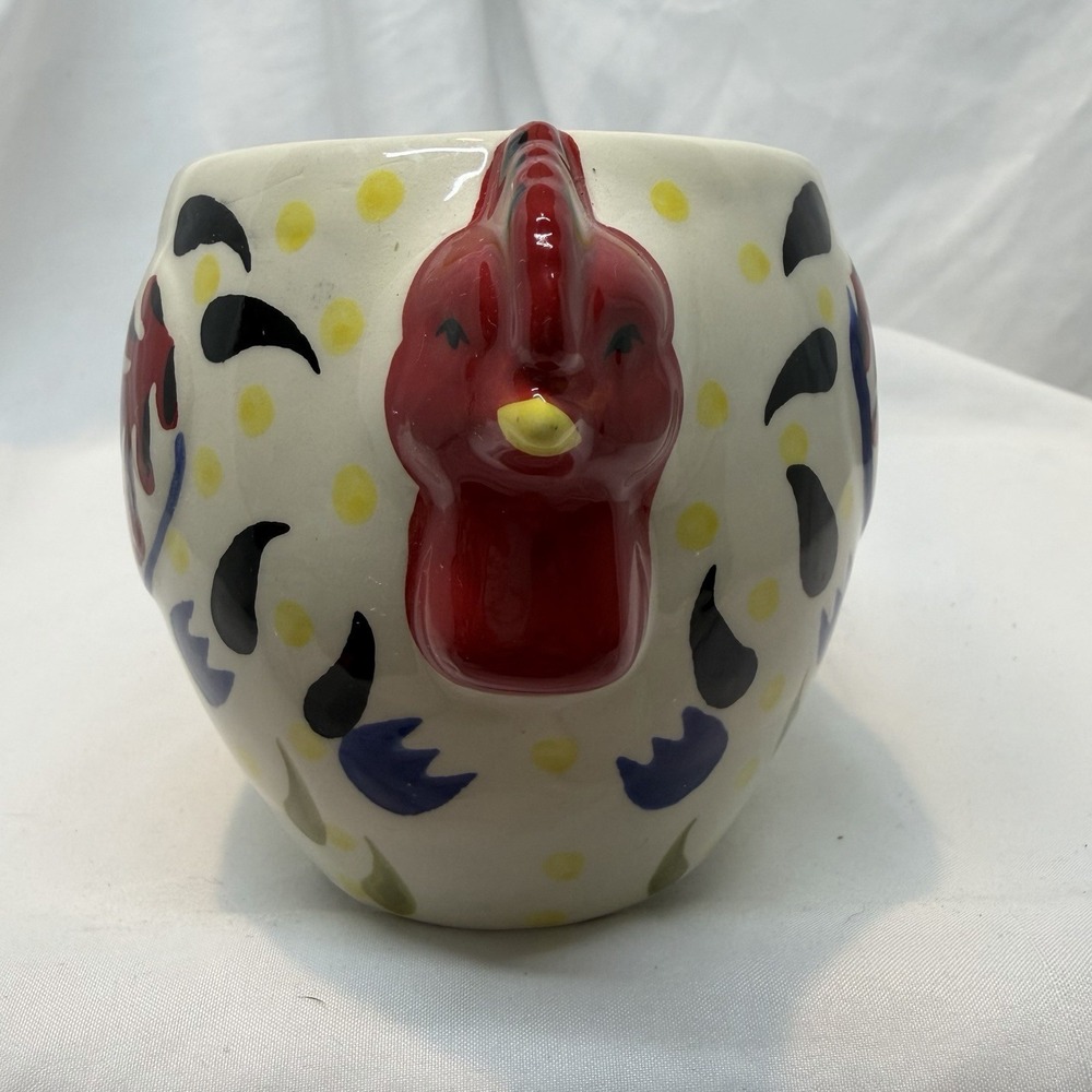 #Boston Trading Corporation MUG Cup Colorful Rooster Mug 2013~ Retired~ 16 Oz - Picture 3 of 7